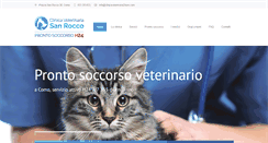 Desktop Screenshot of clinicaveterinaria24ore.com