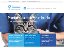 Tablet Screenshot of clinicaveterinaria24ore.com